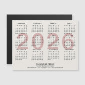 Kundenspezifischer Terminkalender 2026 Magnetkarte (Vorne/Hinten)