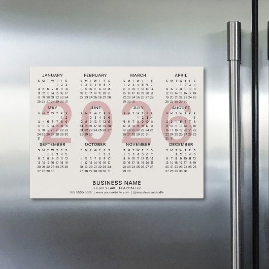 Kundenspezifischer Terminkalender 2026 Magnetkarte