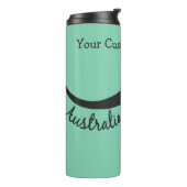 Kundenspezifischer Text Australien-Kängurus u. Thermosbecher (Nach links gedreht)