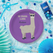 Kundenspezifischer Text des coolen Lamas u. Pappteller (Party)