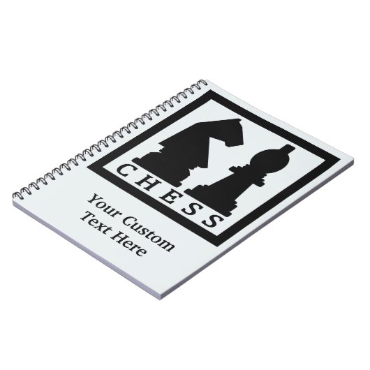 Kundenspezifischer Text des SCHACHS u. Notizblock (Linke Seite)