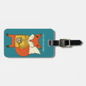 Kundenspezifischer Text Fox-Gepäckanhänger Gepäckanhänger (Vorderseite horizontal)