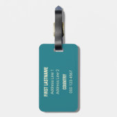 Kundenspezifischer Text Fox-Gepäckanhänger Gepäckanhänger (Rückseite vertikal)