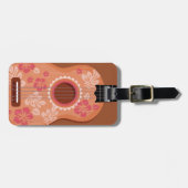 Kundenspezifischer Text-Gepäckanhänger des Ukulele Gepäckanhänger (Vorderseite horizontal)