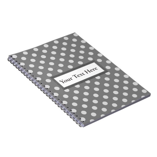 Kundenspezifischer Text-graues u. weißes Notizblock (Rechte Seite)