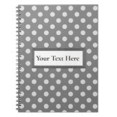 Kundenspezifischer Text-graues u. weißes Notizblock (Vorderseite)