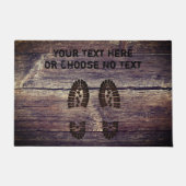 Kundenspezifischer Text-lustige schlammige Schuhe Fußmatte (Vorderseite)