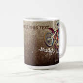 Kundenspezifischer Text-Motorrad-Männer Mudding Kaffeetasse (VorderseiteRechts)