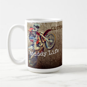 Kundenspezifischer Text-Motorrad-Männer Mudding Kaffeetasse