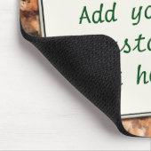 Kundenspezifischer Text-Ruf auf gepunkteter Mousepad (Ecke)