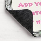 Kundenspezifischer Text-Ruf auf Girly Mousepad (Ecke)