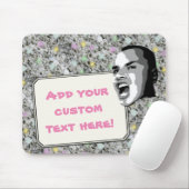 Kundenspezifischer Text-Ruf auf Girly Mousepad (Mit Mouse)