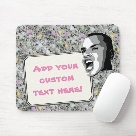 Kundenspezifischer Text-Ruf auf Girly Mousepad (Mit Mouse)