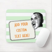 Kundenspezifischer Text-Ruf auf grünen Mousepad (Mit Mouse)