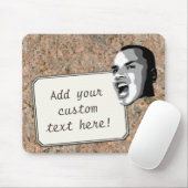 Kundenspezifischer Text-Ruf auf neutraler Mousepad (Mit Mouse)