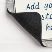 Kundenspezifischer Text-Ruf auf neutraler Mousepad (Ecke)