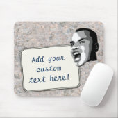 Kundenspezifischer Text-Ruf auf neutraler Mousepad (Mit Mouse)