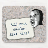 Kundenspezifischer Text-Ruf auf neutraler Mousepad (Vorne)