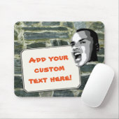 Kundenspezifischer Text-Ruf auf rustikaler Mousepad (Mit Mouse)