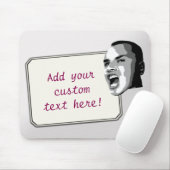 Kundenspezifischer Text-Ruf auf Steigungs-Silber Mousepad (Mit Mouse)