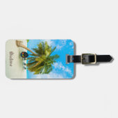 Kundenspezifischer Text Strand in Gepäckanhänger (Vorderseite horizontal)