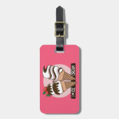 Kundenspezifischer Text u. Farbeeiscreme-Liebhaber Gepäckanhänger (Vorderseite vertikal)