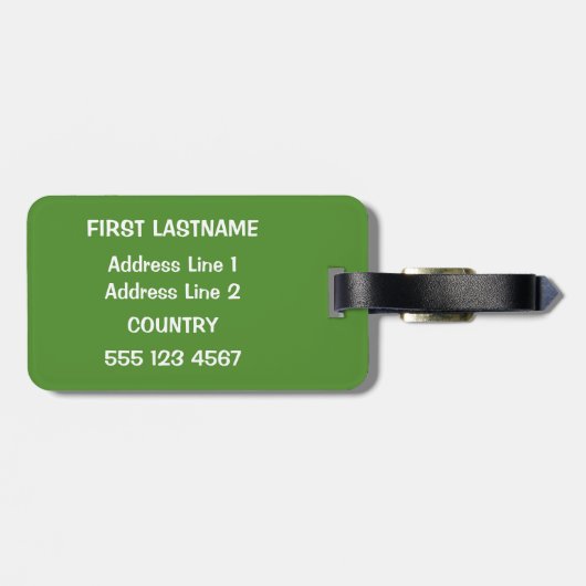 Kundenspezifischer Text u. Farbeeiscreme-Pinguin Gepäckanhänger (Rückseite horizontal)