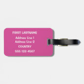 Kundenspezifischer Text- u. Gepäckanhänger (Rückseite horizontal)