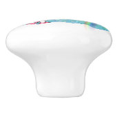 Kundenspezifischer Textweiße Keramikknauf (Seitenansicht)