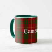 Kundenspezifischer traditioneller CameronTartan Tasse (Vorderseite Links)