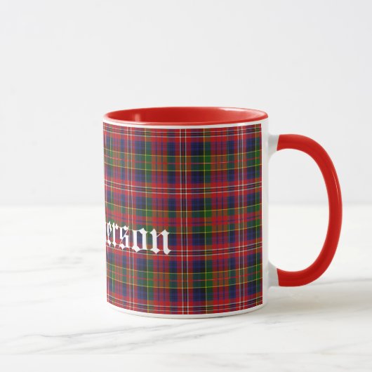 Kundenspezifischer traditioneller MacPhersonTartan Tasse (Rechts)