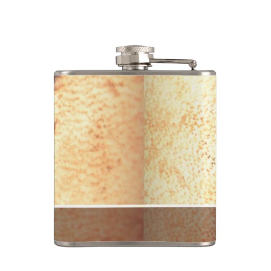 Kundenspezifischer Vintager Basebalball Flachmann (Rückseite)