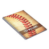 Kundenspezifischer Vintager Basebalball Notizblock (Rechte Seite)