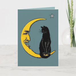 Kundenspezifischer Vintager Mond-u. schwarze Karte