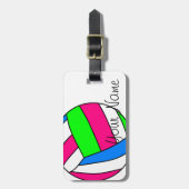 Kundenspezifischer Volleyball-Gepäckanhänger Gepäckanhänger (Vorderseite vertikal)