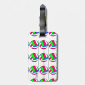 Kundenspezifischer Volleyball-Gepäckanhänger Gepäckanhänger (Rückseite vertikal)