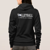 Kundenspezifischer Volleyball Hoodie (Rückseite)