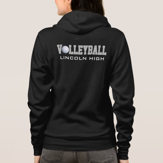 Kundenspezifischer Volleyball Hoodie (Rückseite)