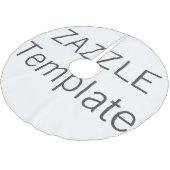 Kundenspezifischer Weihnachtsbaum Rock GEBÜRSTETES Polyester Weihnachtsbaumdecke (Schrägansicht)