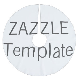 Kundenspezifischer Weihnachtsbaum Rock GEBÜRSTETES Polyester Weihnachtsbaumdecke