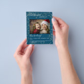 Kundenspezifischer Weihnachtslichter Foto Flyer (Gruppe)