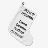 Kundenspezifischer WeihnachtsStrumpf-GROSSER 1 mit Großer Weihnachtsstrumpf (Vorderansicht (hängend))