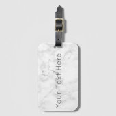 Kundenspezifischer weißer MarmorGepäckanhänger mit Gepäckanhänger (Vorderseite Vertikal)