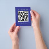 Kundenspezifischer Werbecode QR und Text Flyer (Gruppe)