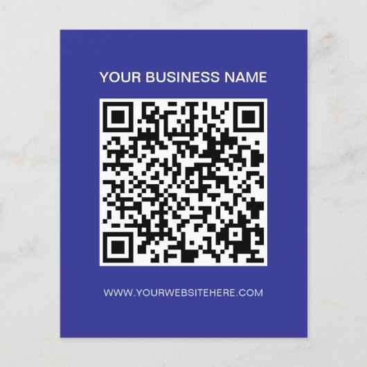 Kundenspezifischer Werbecode QR und Text Flyer (Vorne)