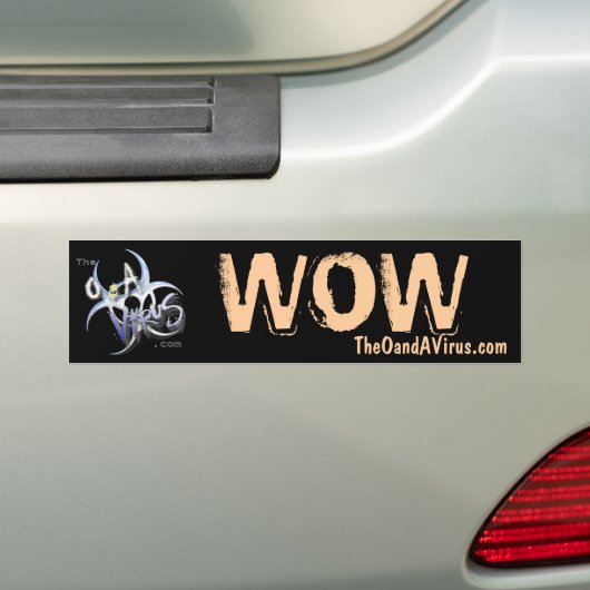 kundenspezifischer wow Aufkleber TheOandAVirus.com Autoaufkleber (Auf Auto)