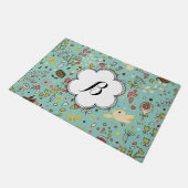 Kundenspezifischer wunderlicher Blumen-Garten Fußmatte (Schrägansicht)