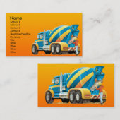 Kundenspezifischer Zement-oder Betonmischer-Bau Visitenkarte (Vorne/Hinten)