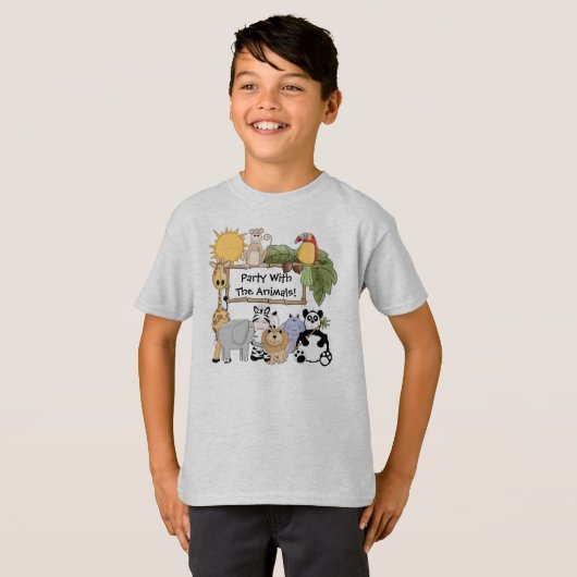 Kundenspezifischer Zoo-Tier-T - Shirt (Vorne ganz)