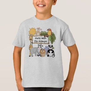Kundenspezifischer Zoo-Tier-T - Shirt